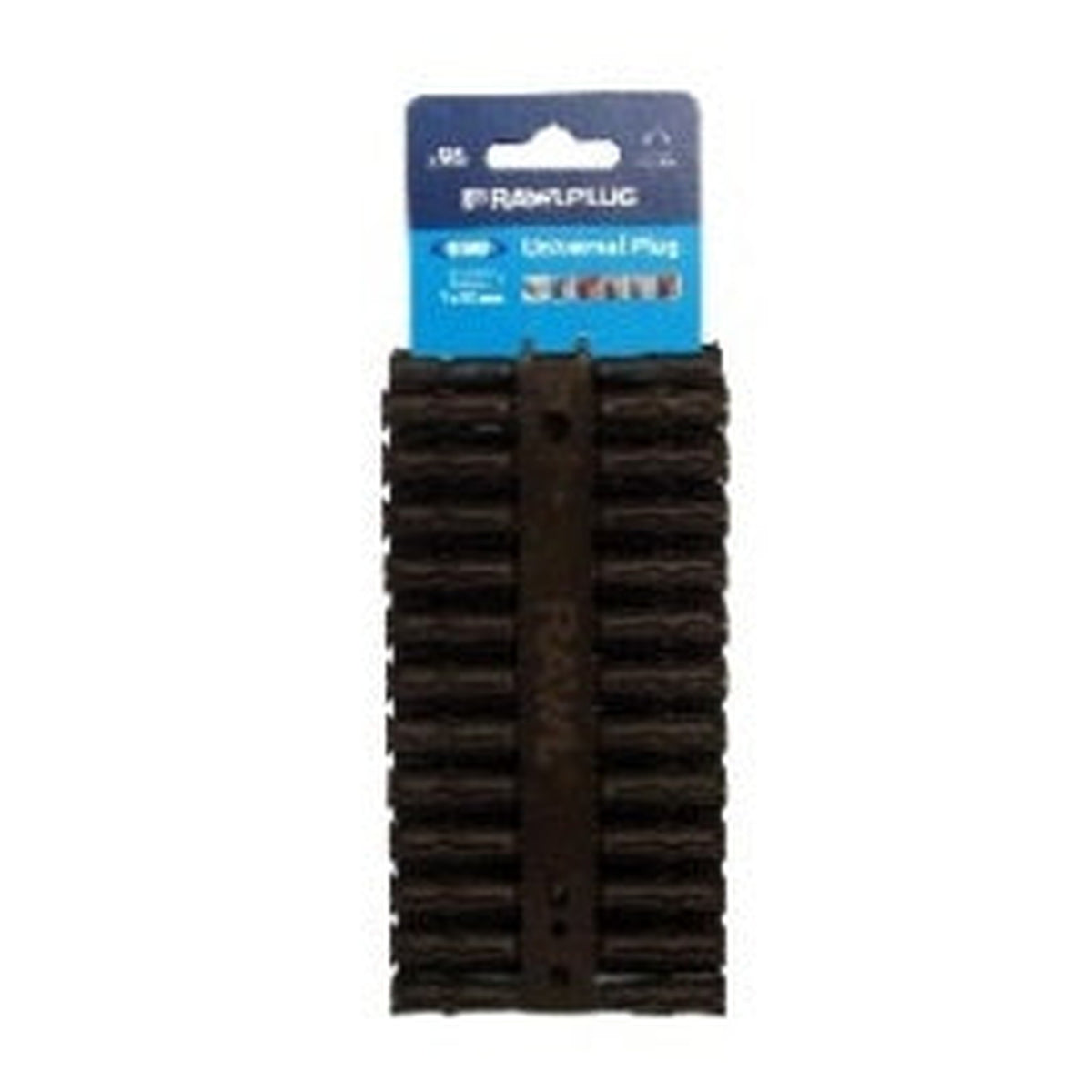 Rawlplug 7mm brown universal plugs, pack of 96