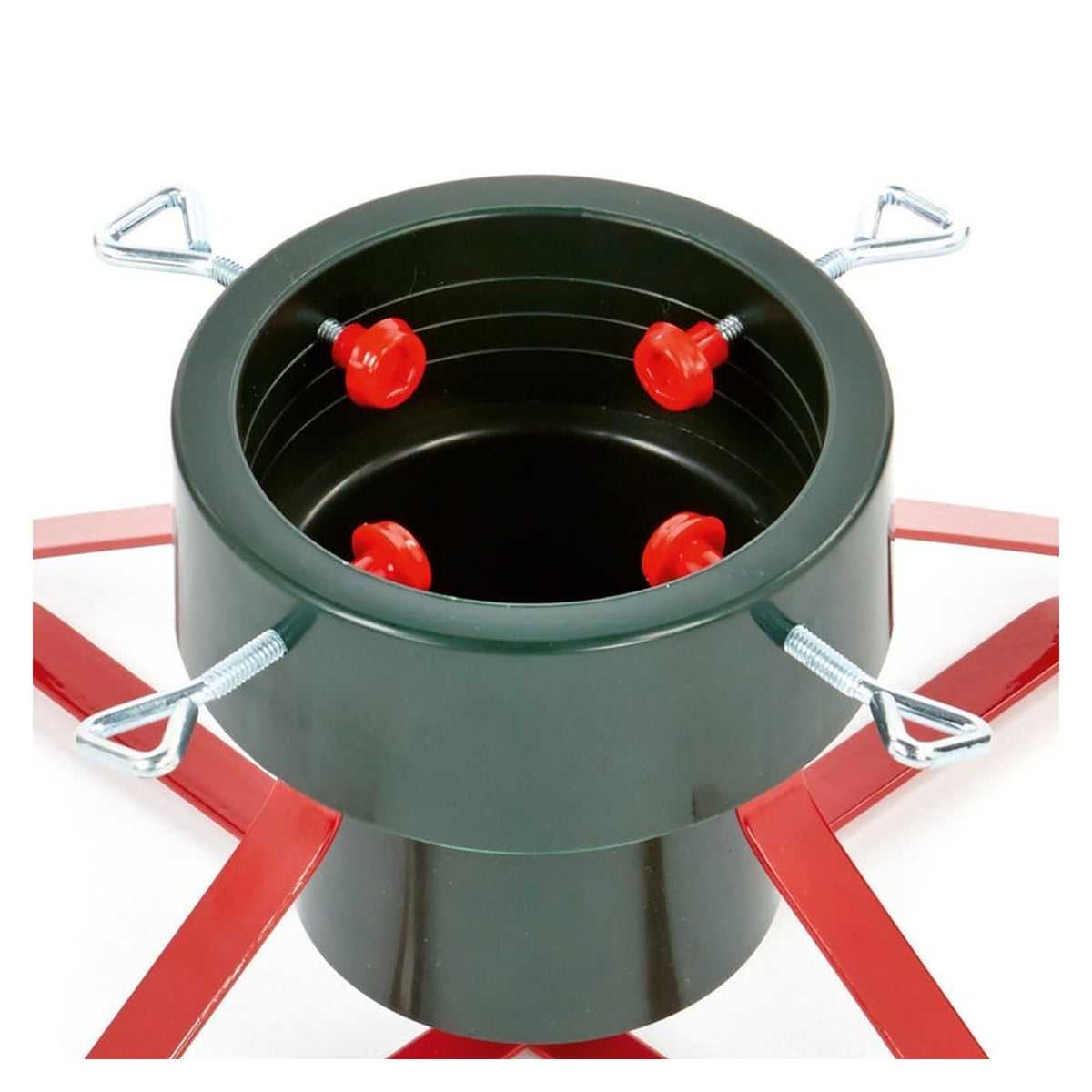 Real Tree Metal Stand - 46cm Green Red, view 2