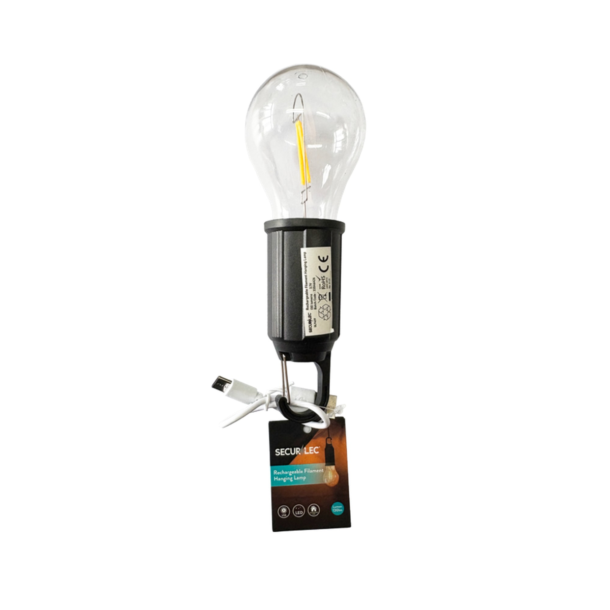Rechargeable Filament LED Lamp - 100 LEDs