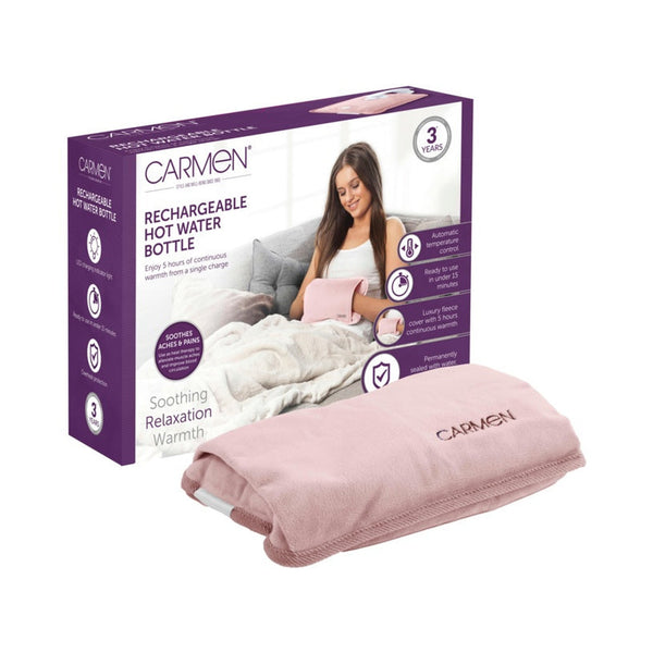Rechargeable Hot Water Bottle 24 x 17cm - Pink