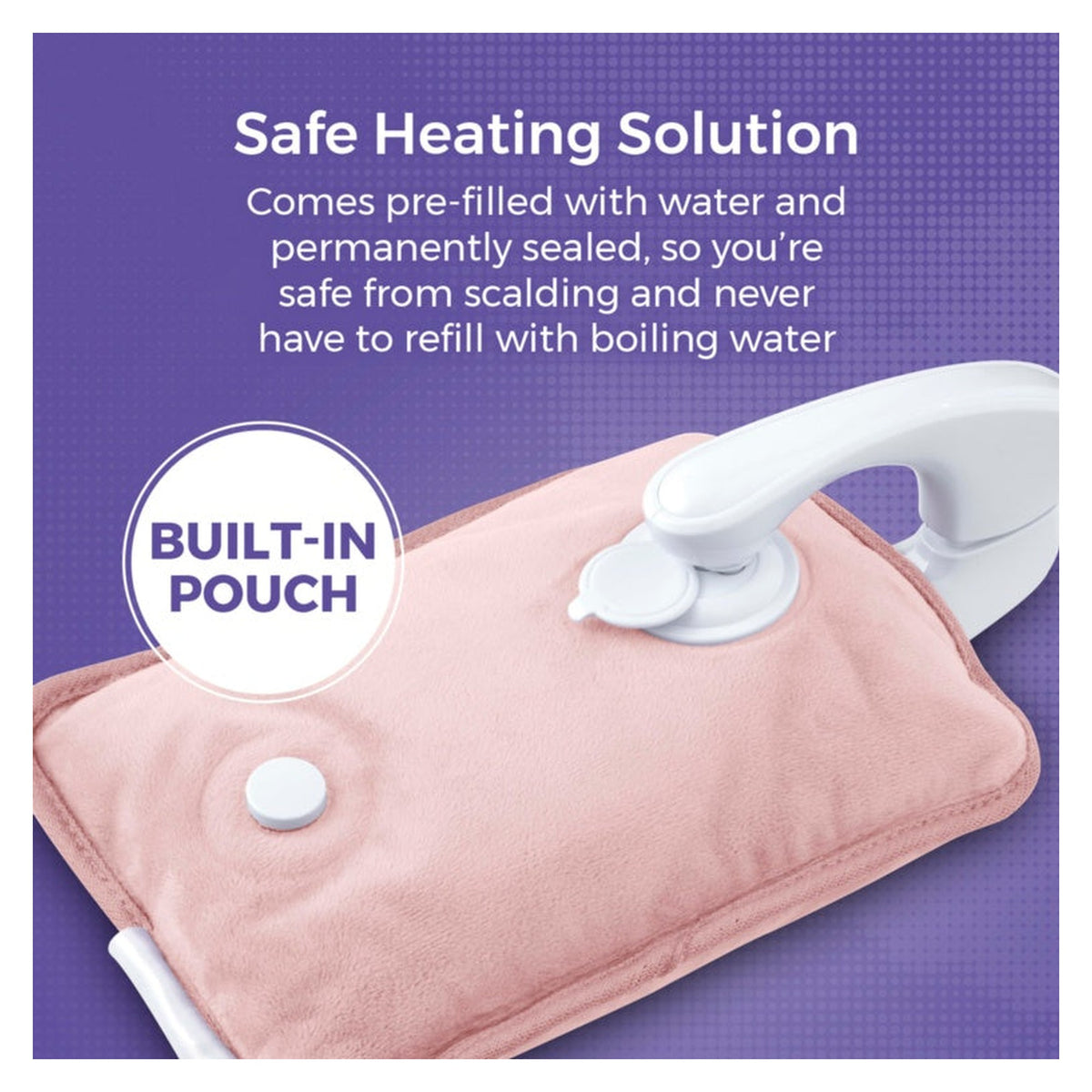 Rechargeable Hot Water Bottle 24 x 17cm - Pink, view 2