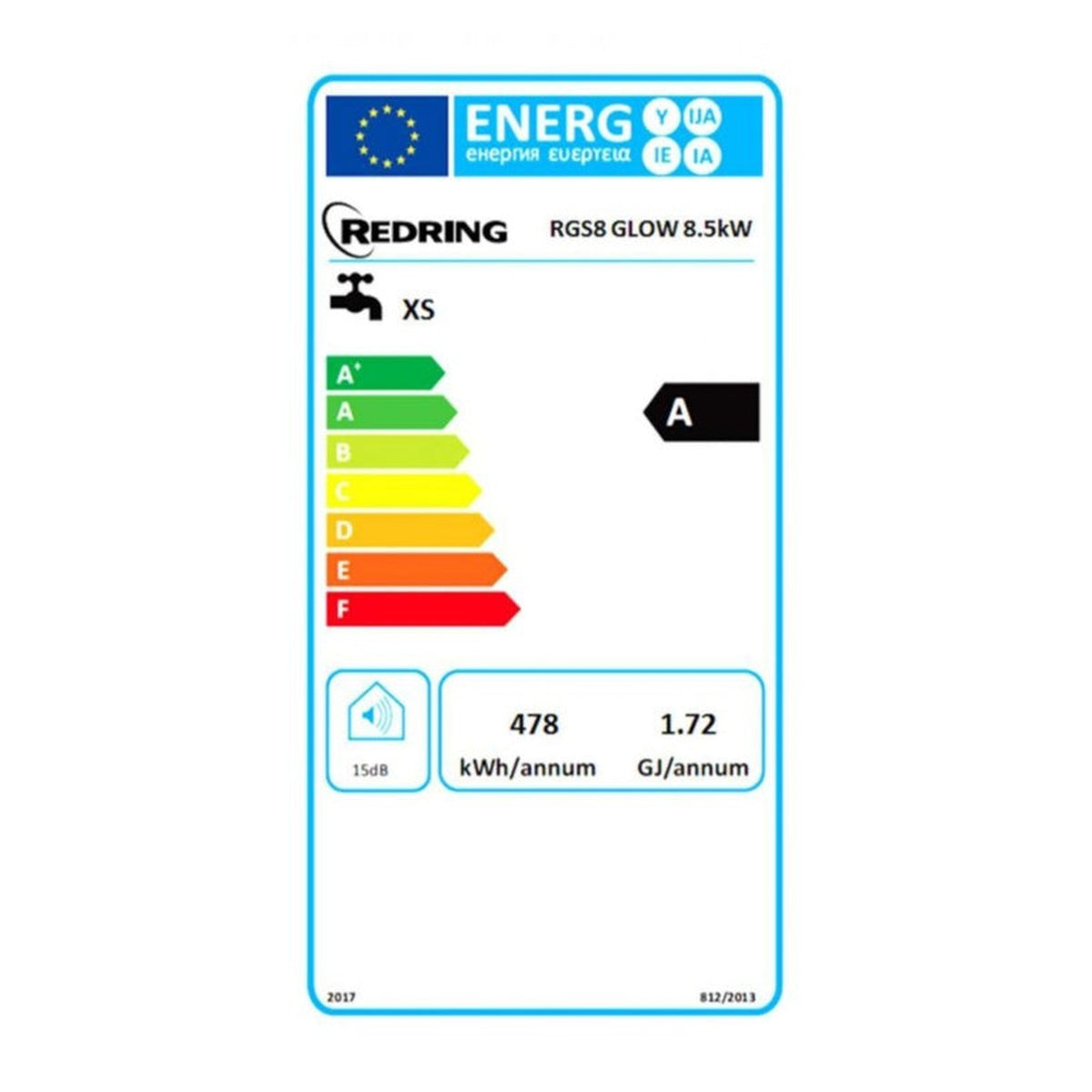 Redring RGS8 Glow 8.5kW electric shower, view 6
