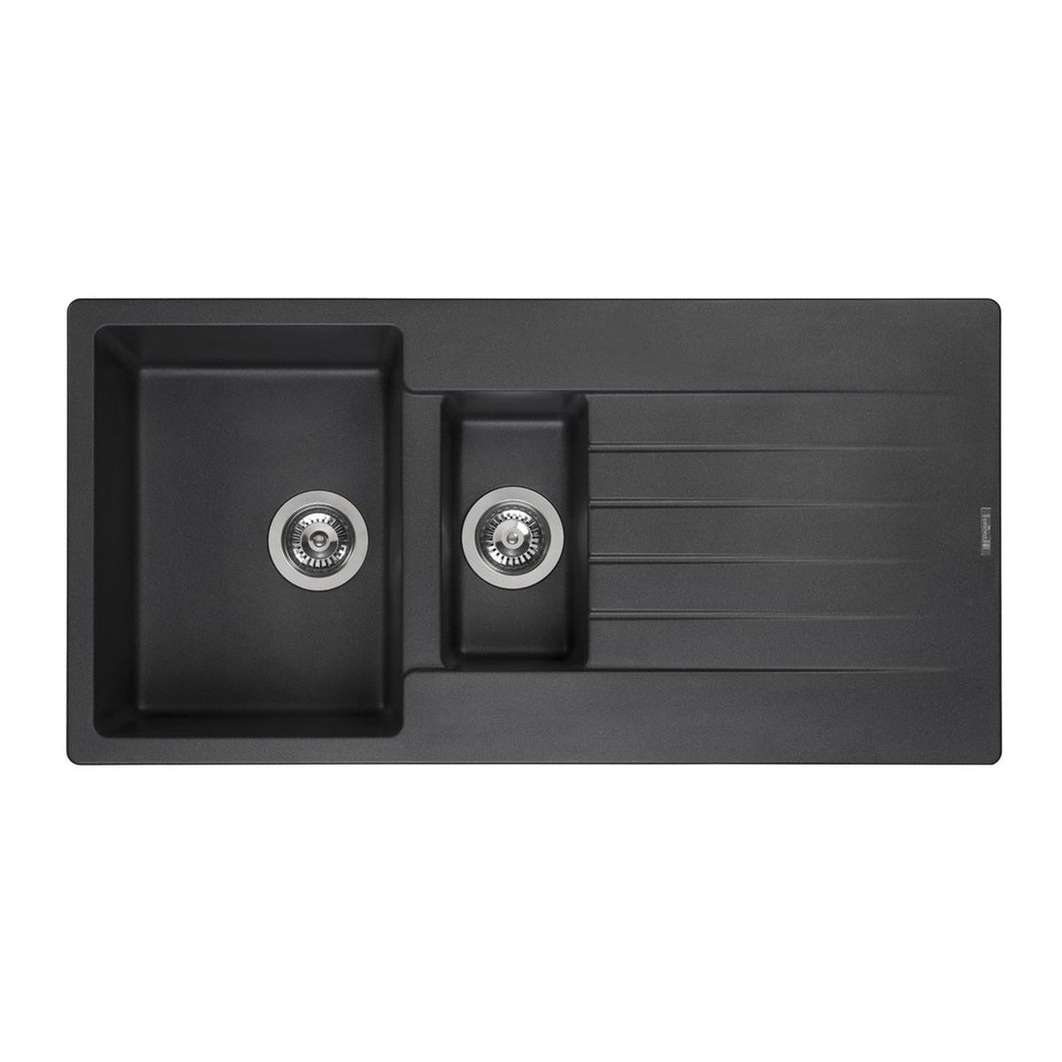 Reginox black granite 1.5 bowl kitchen sink