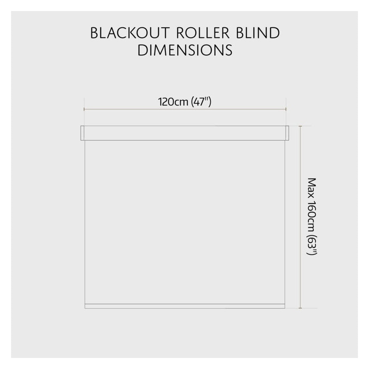 Renaissance black thermal blackout roller blind, 120cm wide, view 3