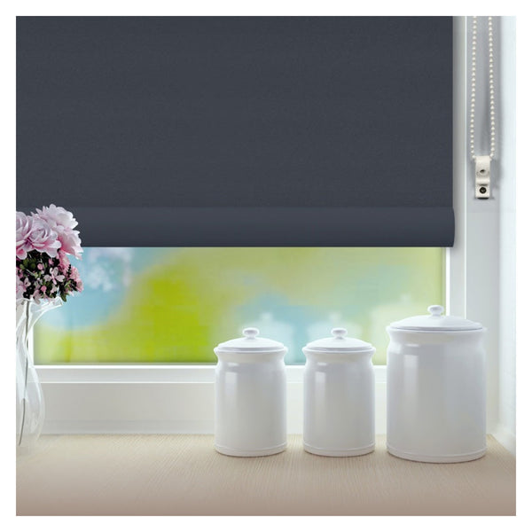 Renaissance classic slate grey daylight roller blind 150cm