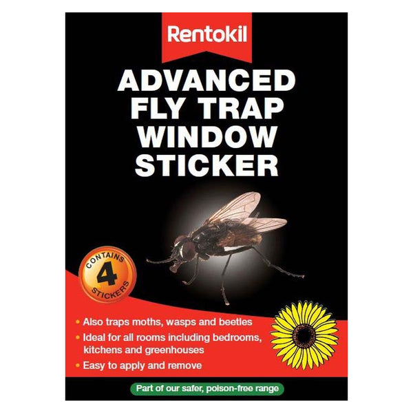 Rentokil Advanced Fly Trap window stickers, pack of 4