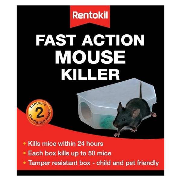 Rentokil Fast Action Mouse Killer twin pack