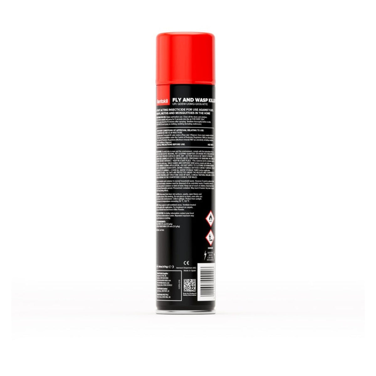 Rentokil Fly & Wasp Killer 600ml aerosol, view 2