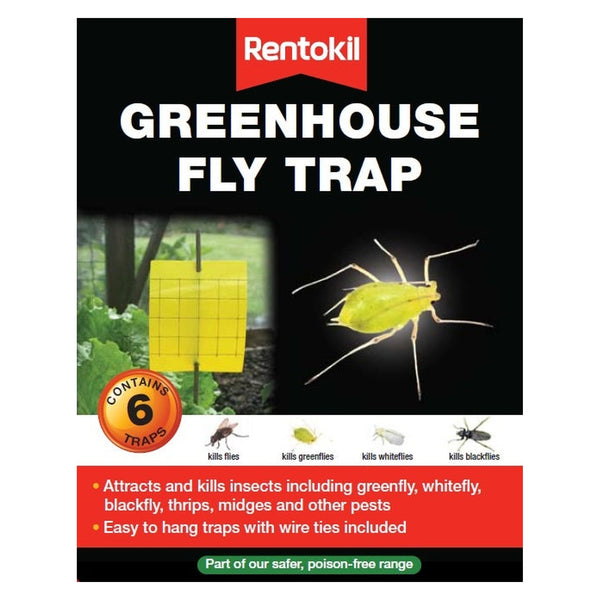 Rentokil greenhouse fly trap pack of 6