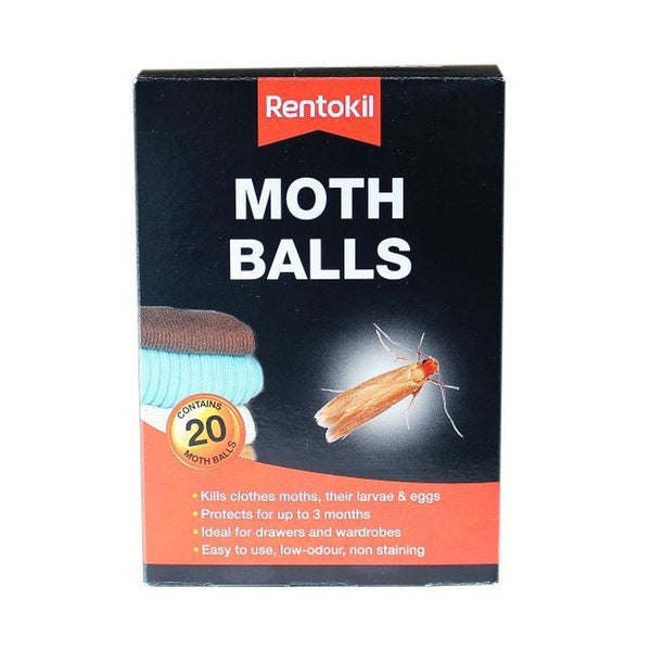 Pack of 20 Rentokil moth balls