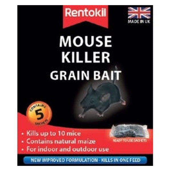 Rentokil mouse killer grain bait 5 sachets