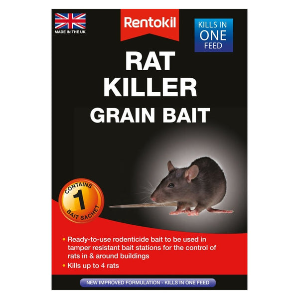 Rentokil rat killer grain bait single sachet