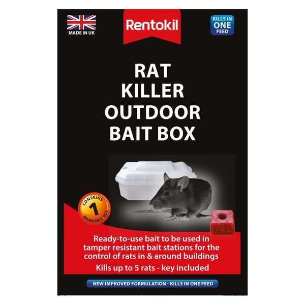 Rentokil Rat Killer outdoor bait box