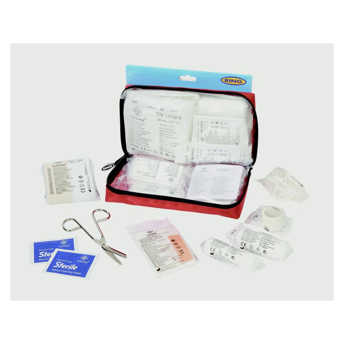 Ring first aid kit with carry case, view 2