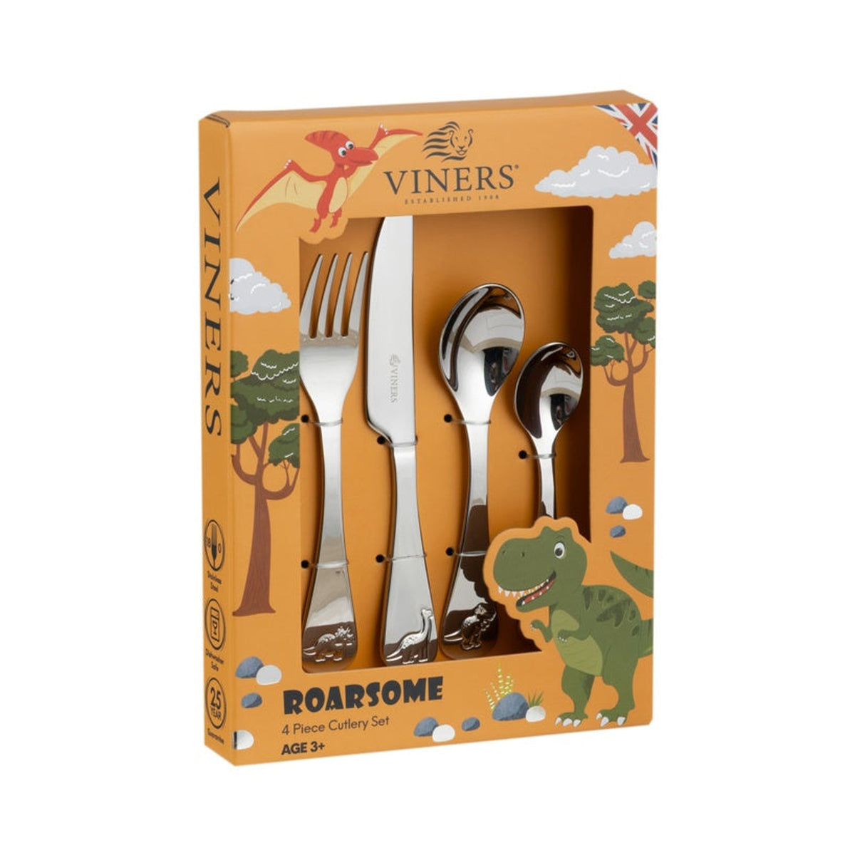 Roarsome Kids Cutlery Set - 4 Piece, view 2