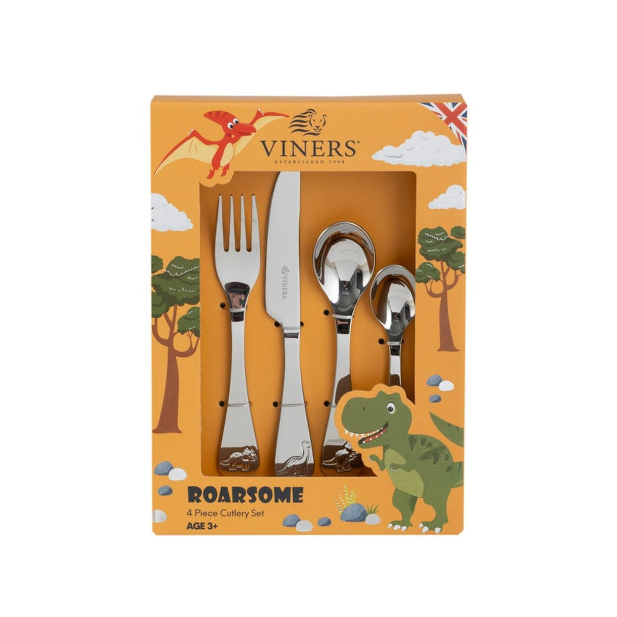 Roarsome Kids Cutlery Set - 4 Piece, view 3