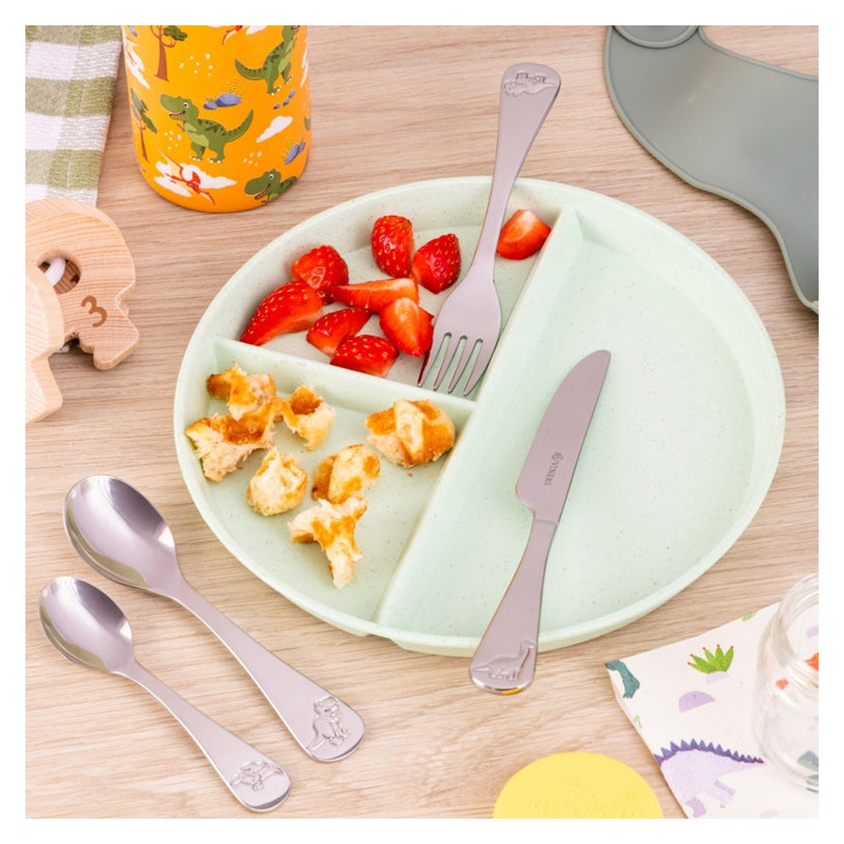 Roarsome Kids Cutlery Set - 4 Piece, view 5