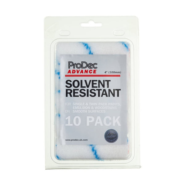 Rodo solvent resistant 4 inch mini roller refills, pack of 10