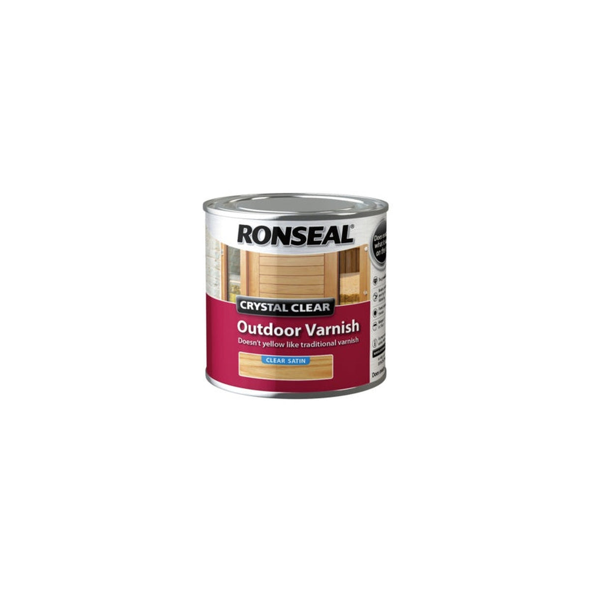 Ronseal Crystal Clear Outdoor Varnish satin 250ml