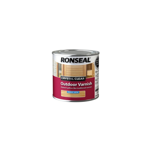 Ronseal Crystal Clear Outdoor Varnish satin 250ml