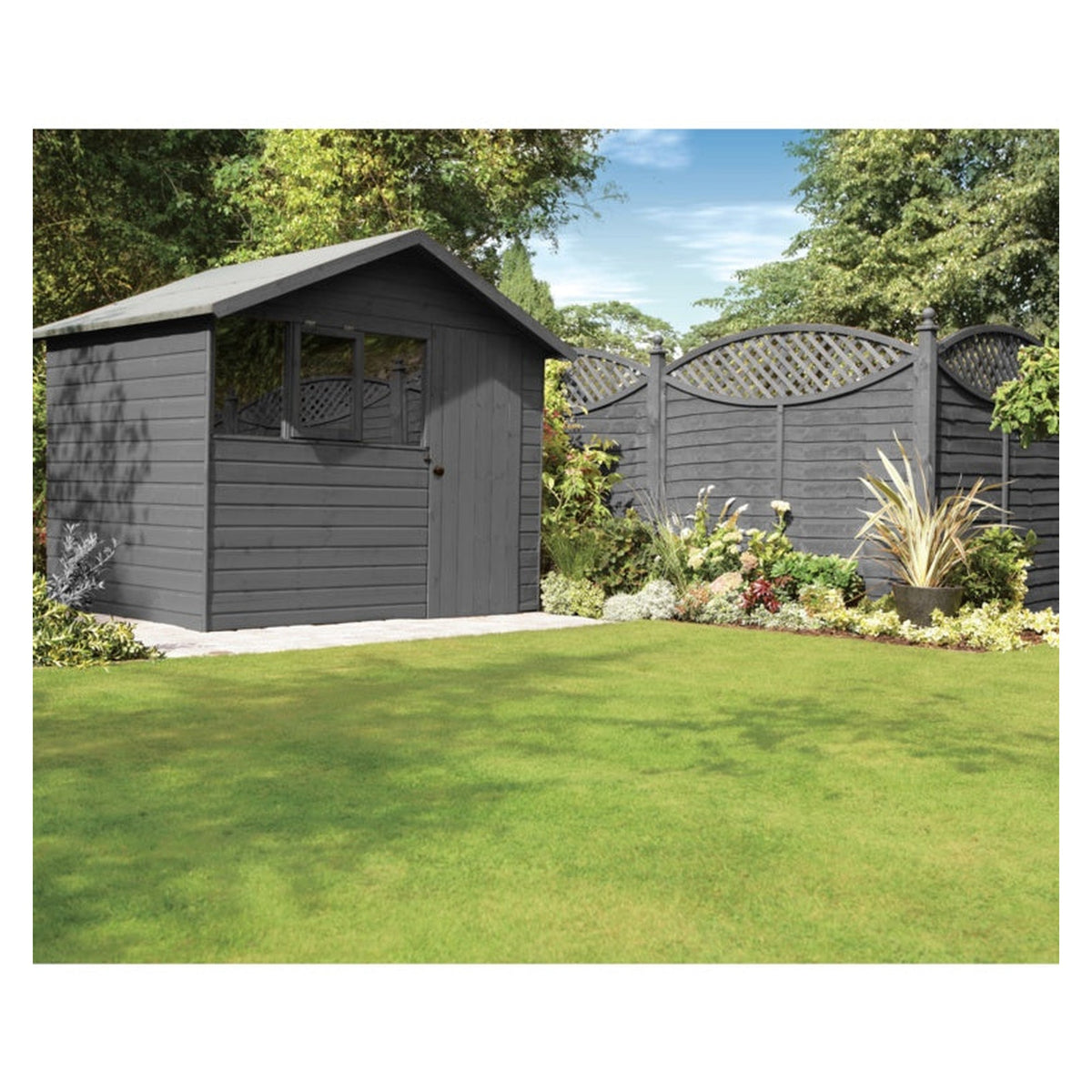 Ronseal Fence Life Plus 9L in Charcoal Grey, view 2