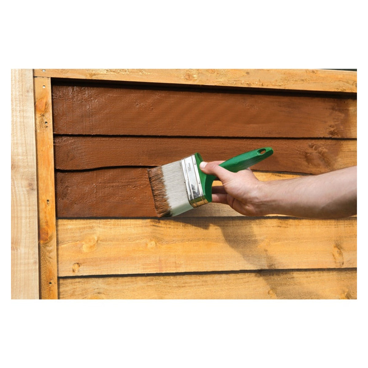 Ronseal Fence Life Plus 9L tub in Dark Oak, view 3