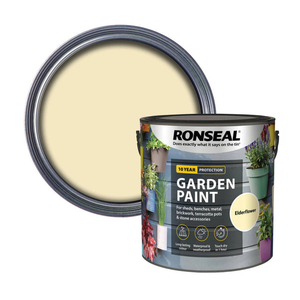 Ronseal Garden Paint 2.5L in Elderflower