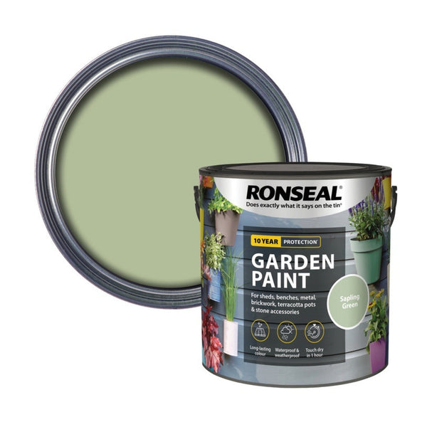 Ronseal Garden Paint 2.5L in Sapling Green