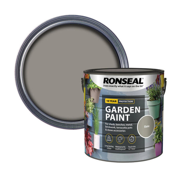 Ronseal Garden Paint 2.5L in Slate