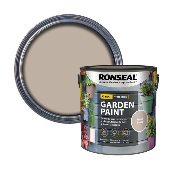 Ronseal Garden Paint 2.5L tin in Warm Stone