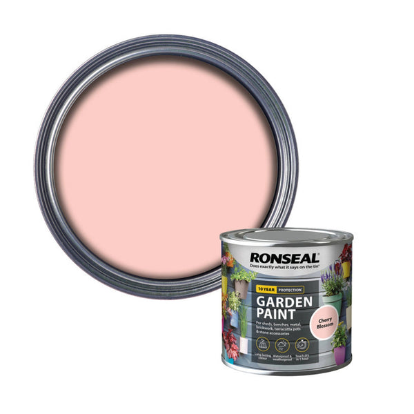 Ronseal Garden Paint 250ml in Cherry Blossom