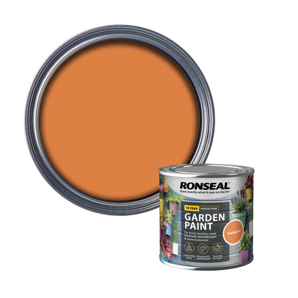 Ronseal Garden Paint 250ml tin in Sunburst