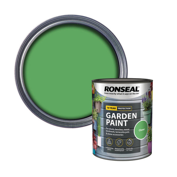 Ronseal Garden Paint 750ml tin in Clover