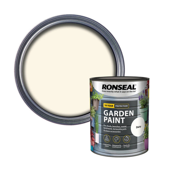 Ronseal Garden Paint 750ml tin in Daisy