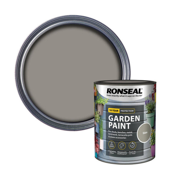 Ronseal Garden Paint 750ml tin in Slate