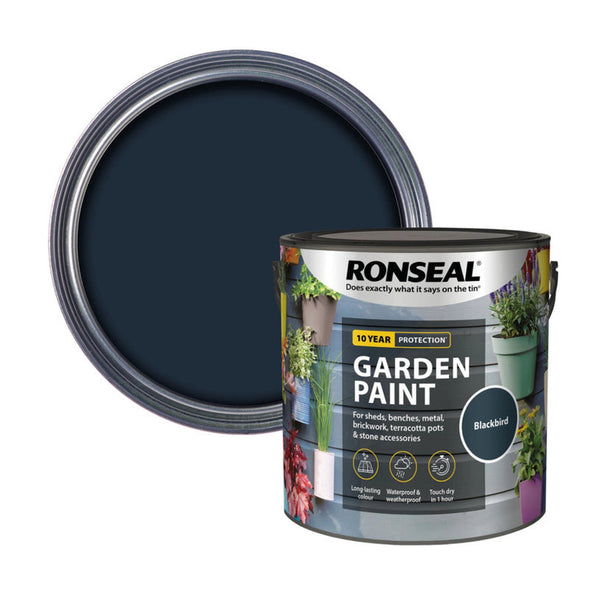 Ronseal Garden Paint Blackbird 2.5L