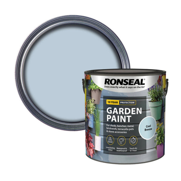 Ronseal Garden Paint 2.5L tin in Cool Breeze