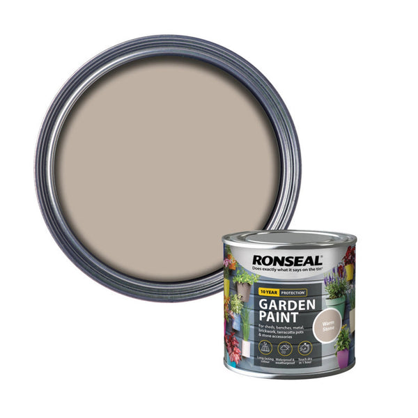 Ronseal Garden Paint Warm Stone 250ml tin
