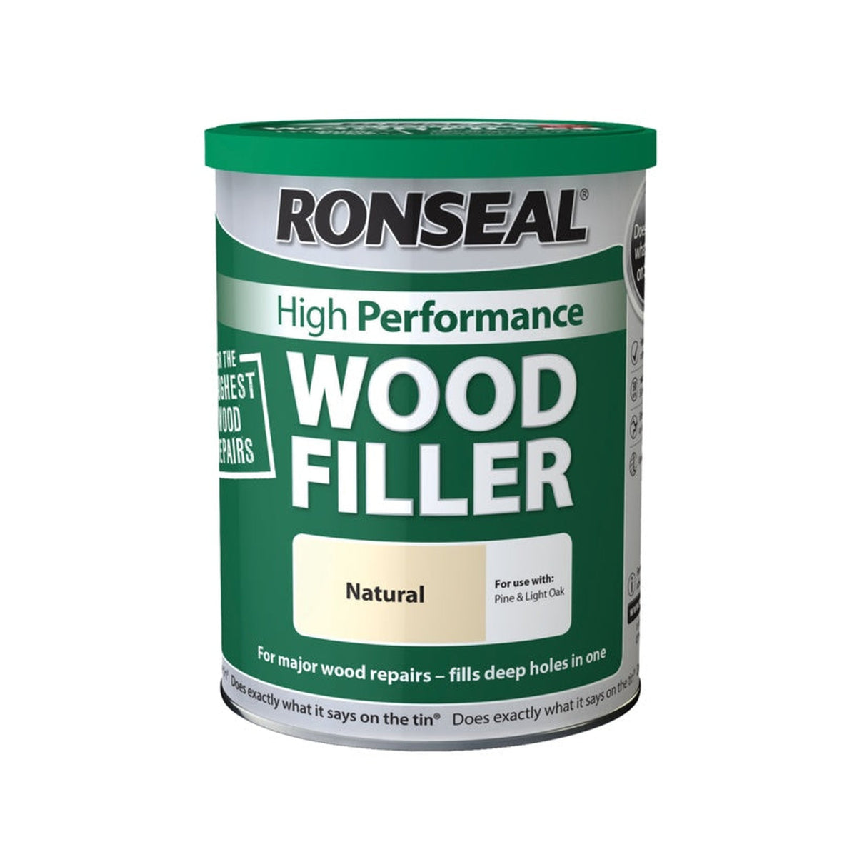 Ronseal High Performance Wood Filler 1kg in Natural