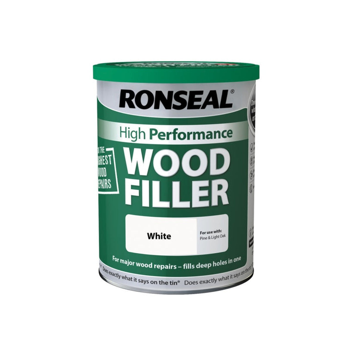 Ronseal High Performance Wood Filler white 1kg tub