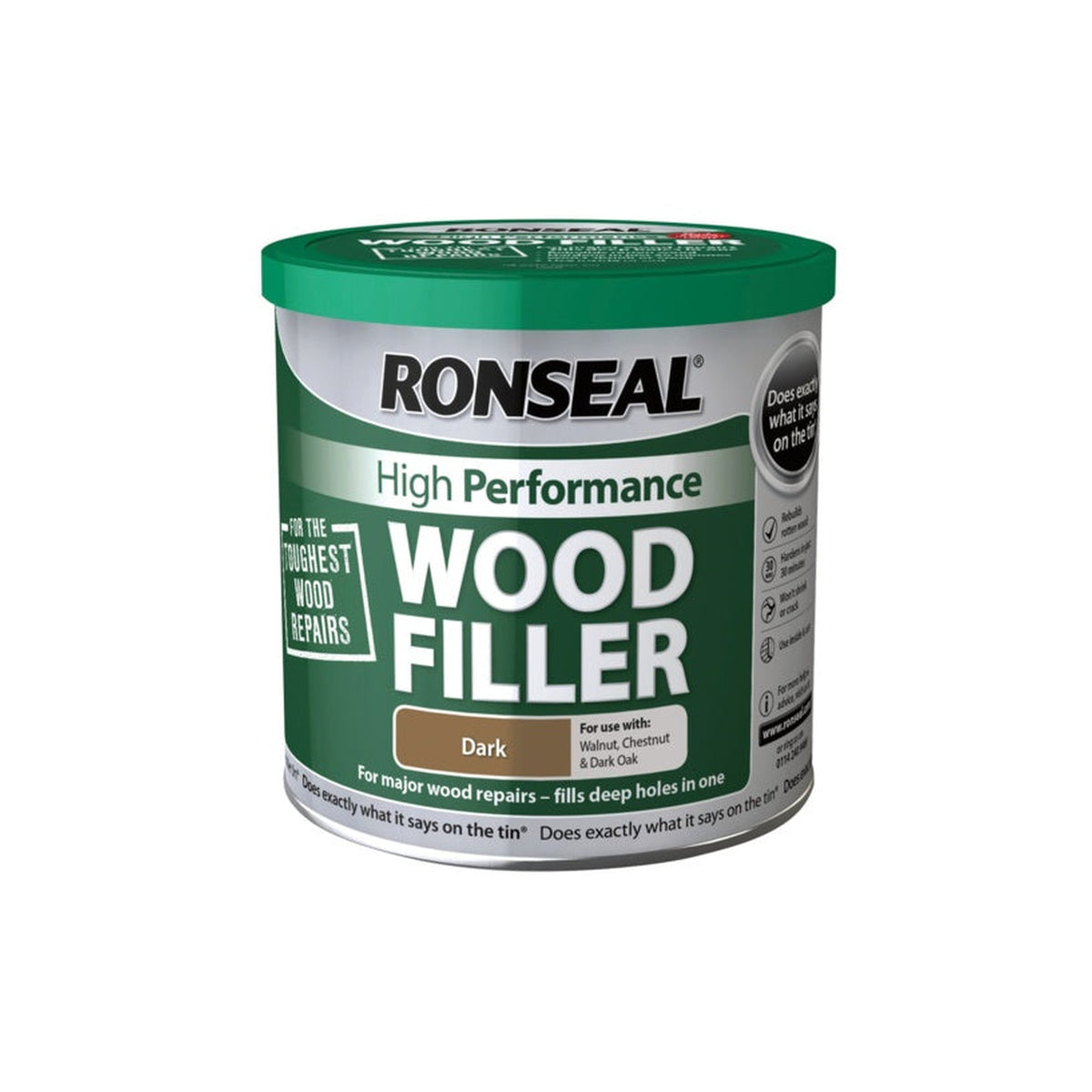 Ronseal High Performance Wood Filler dark 550g