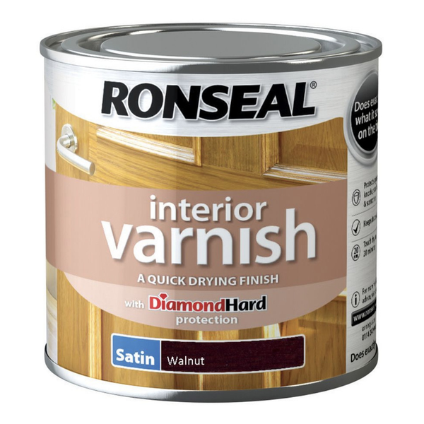 Ronseal Interior Varnish Satin Walnut 250ml