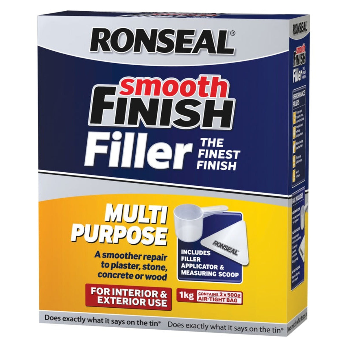Ronseal Multi Purpose Powder Wall Filler 1kg white