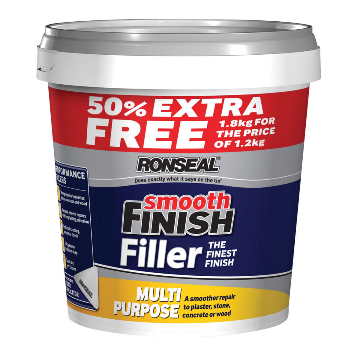 Ronseal Multi Purpose ready mixed filler 1.2kg tub with 50% extra free