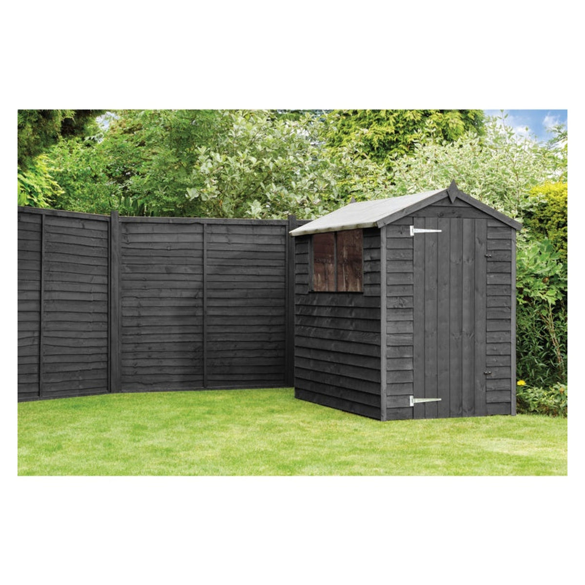 Ronseal One Coat Fence Life 9L tin in Tudor Black Oak, view 2