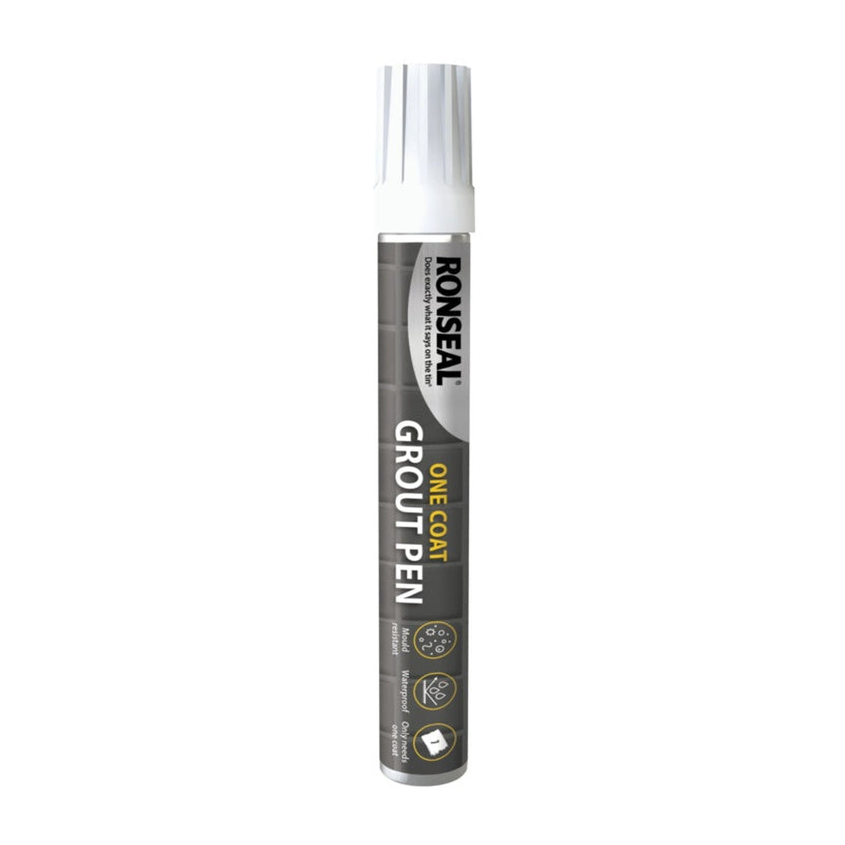 Ronseal One Coat Grout Pen Brilliant White 15ml