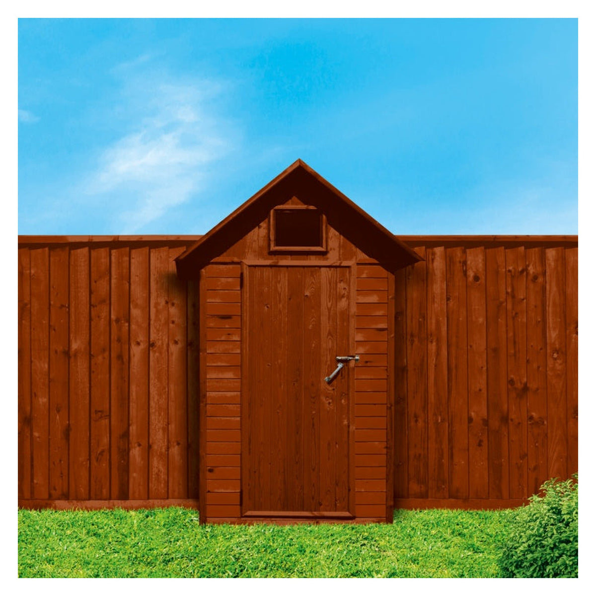 Ronseal One Coat Shed & Fence refill pouch 950ml in Medium Oak, view 3