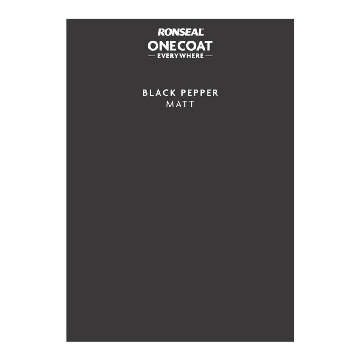 Ronseal Peel & Stick One Coat Everywhere sample in Black Pepper Matt