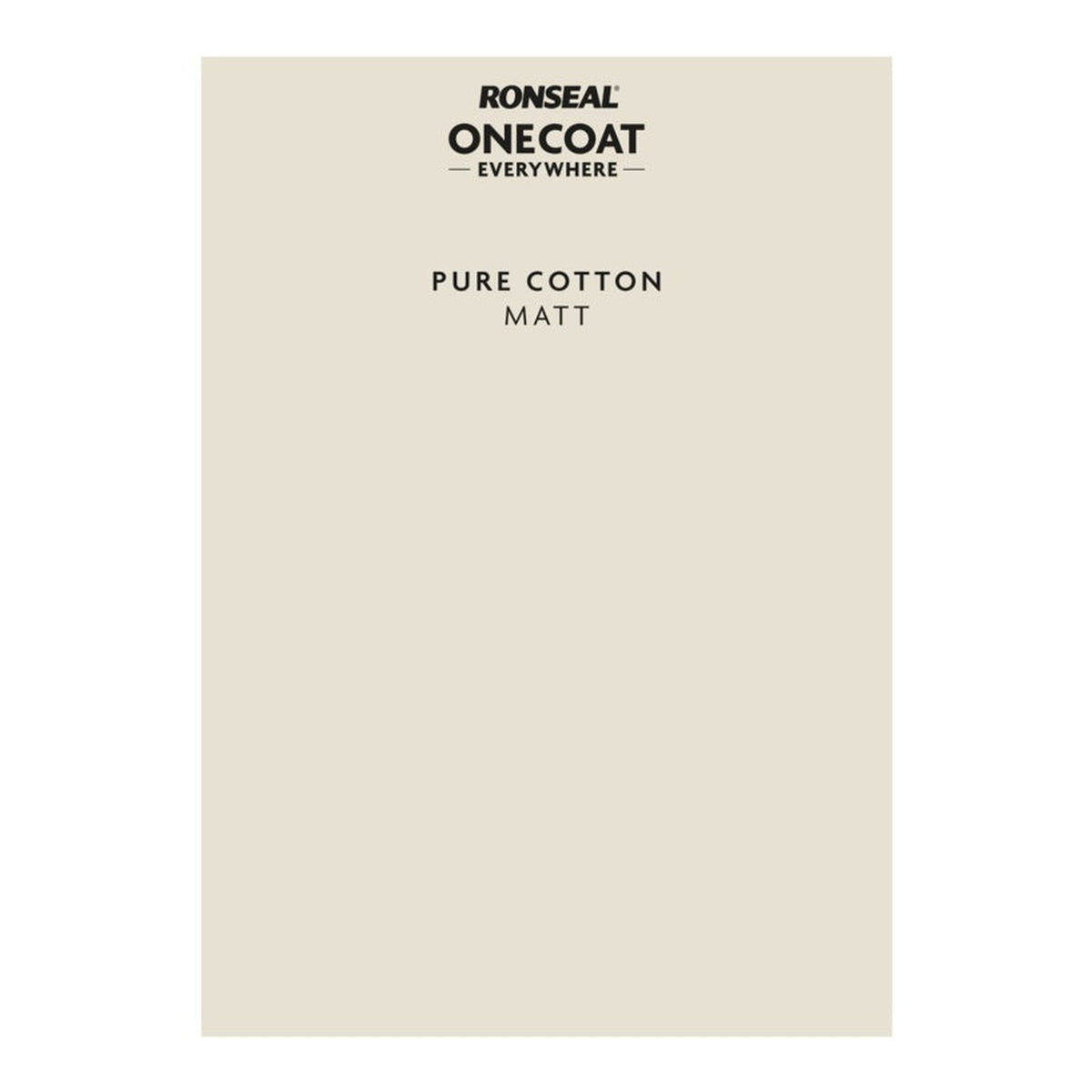 Ronseal Peel & Stick One Coat Everywhere sample in Pure Cotton