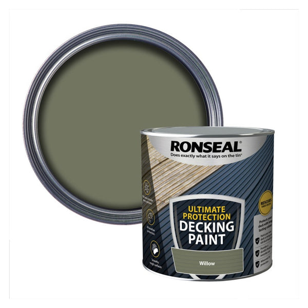 Ronseal Ultimate Protection Decking Paint 2.5L in Willow